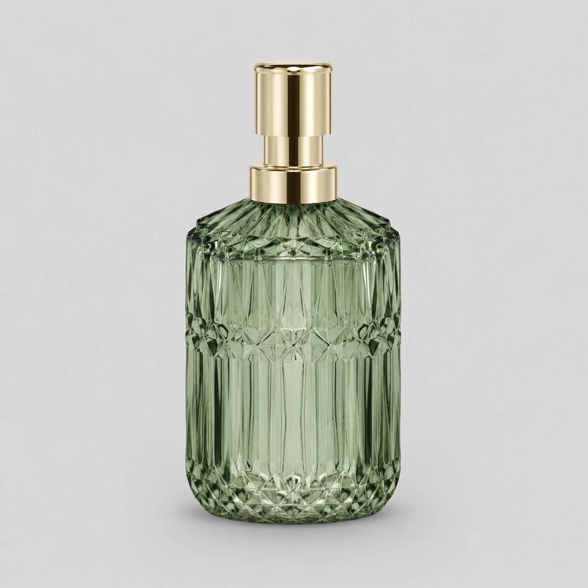 Distributeur de savon en verre rechargeable vert 400 ml - Savena - photo 4