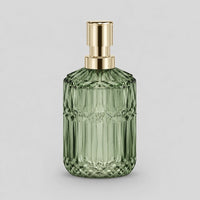 Distributeur de savon en verre rechargeable vert 400 ml - Savena - photo 4