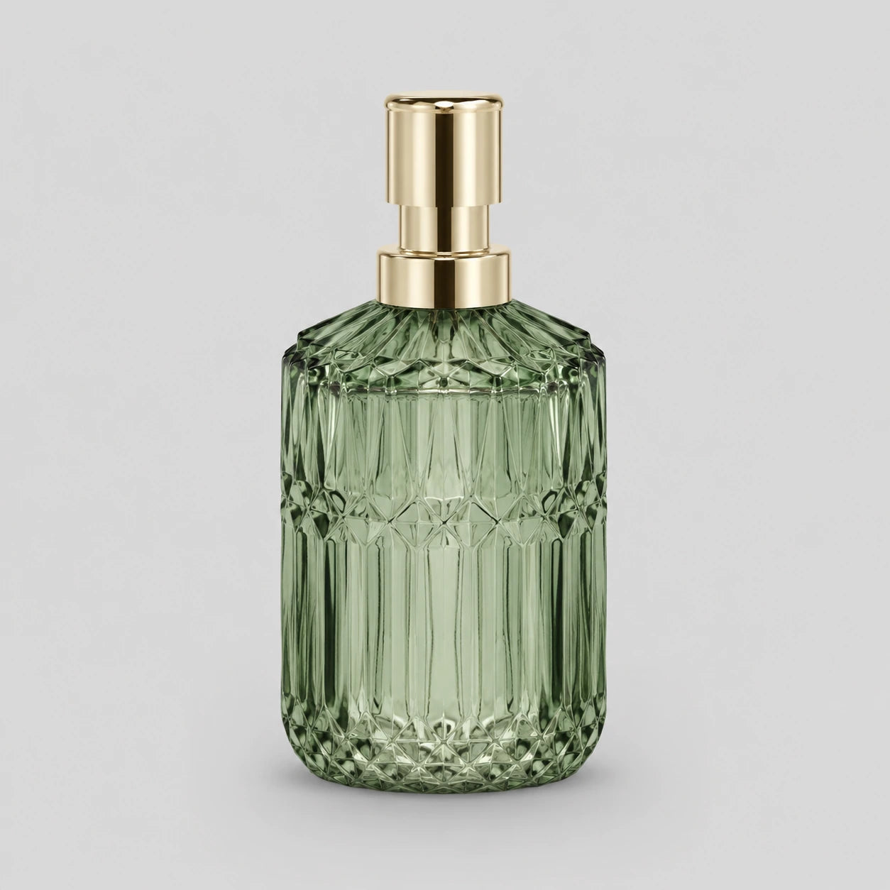 Distributeur de savon en verre rechargeable vert 400 ml - Savena - photo 4