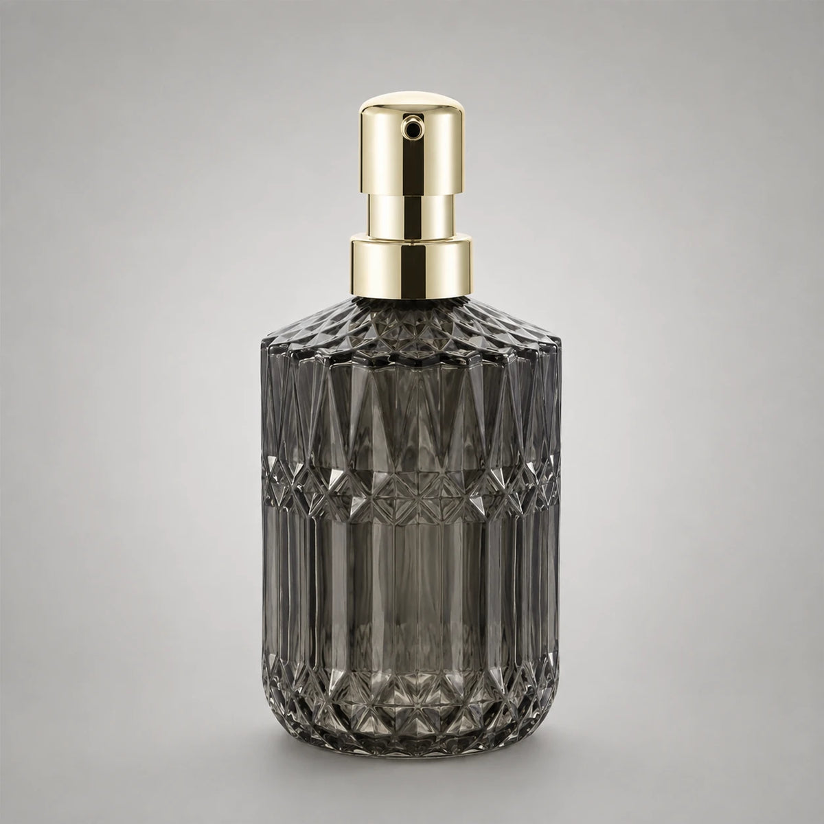 Distributeur de savon en verre rechargeable gris 400 ml - Savena - photo 4