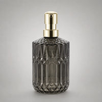 Distributeur de savon en verre rechargeable gris 400 ml - Savena - photo 4
