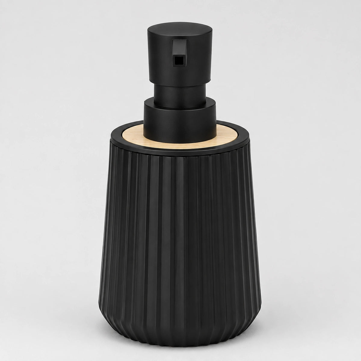Distributeur de savon rayé finition bambou noir mat 250 ml - Savena - photo 3