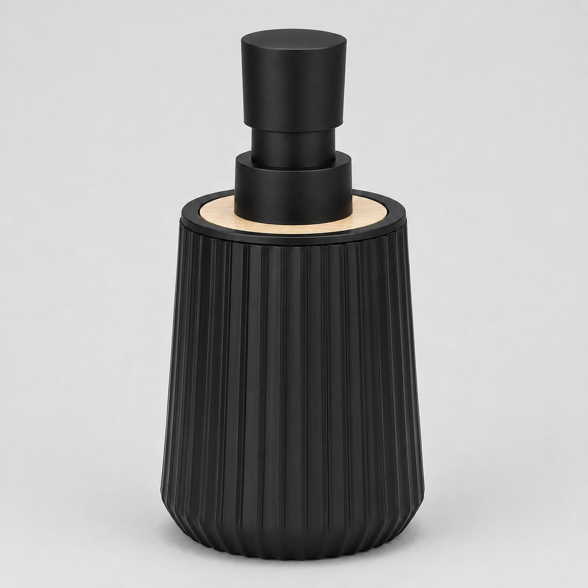 Distributeur de savon rayé finition bambou noir mat 250 ml - Savena - photo 4