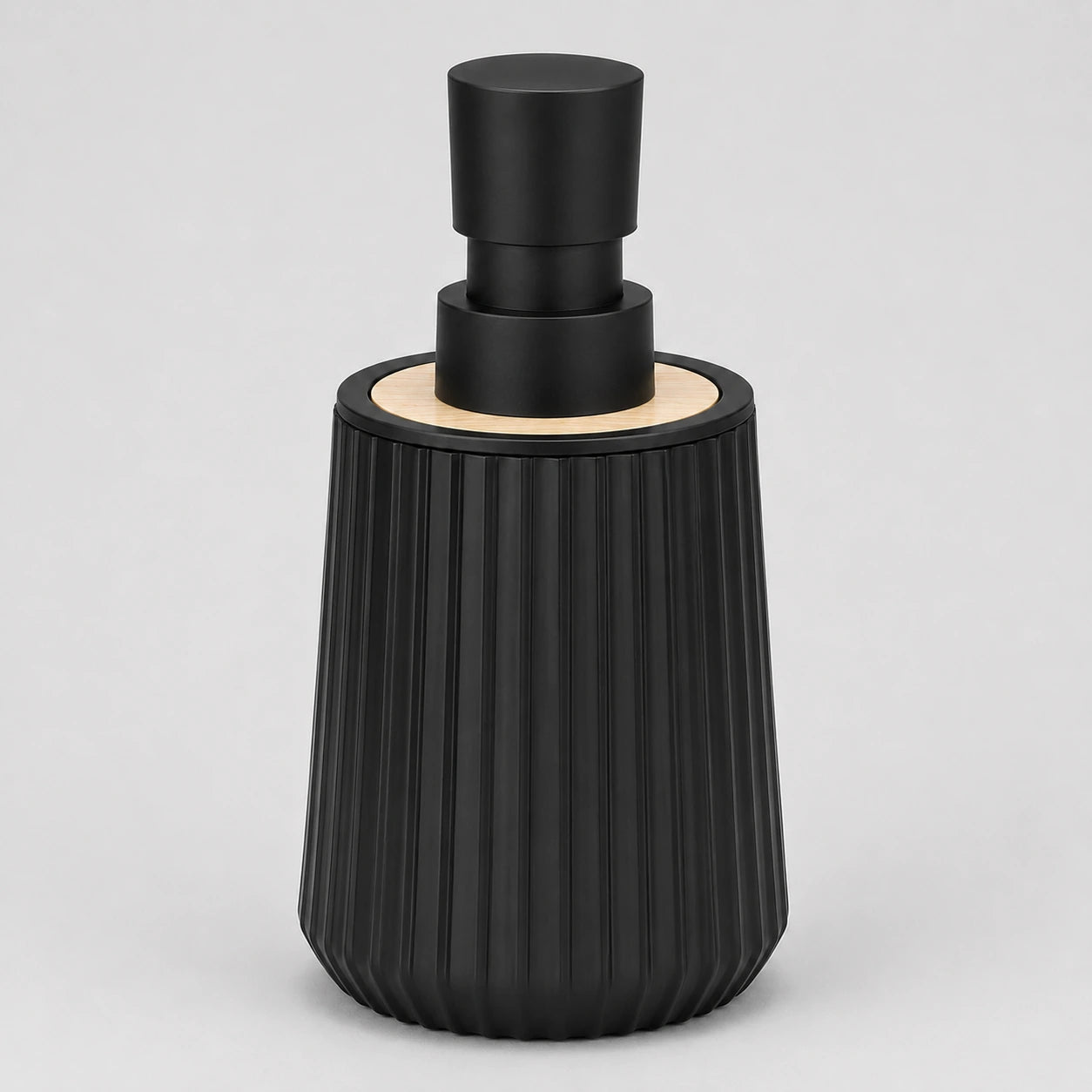 Distributeur de savon rayé finition bambou noir mat 250 ml - Savena - photo 4