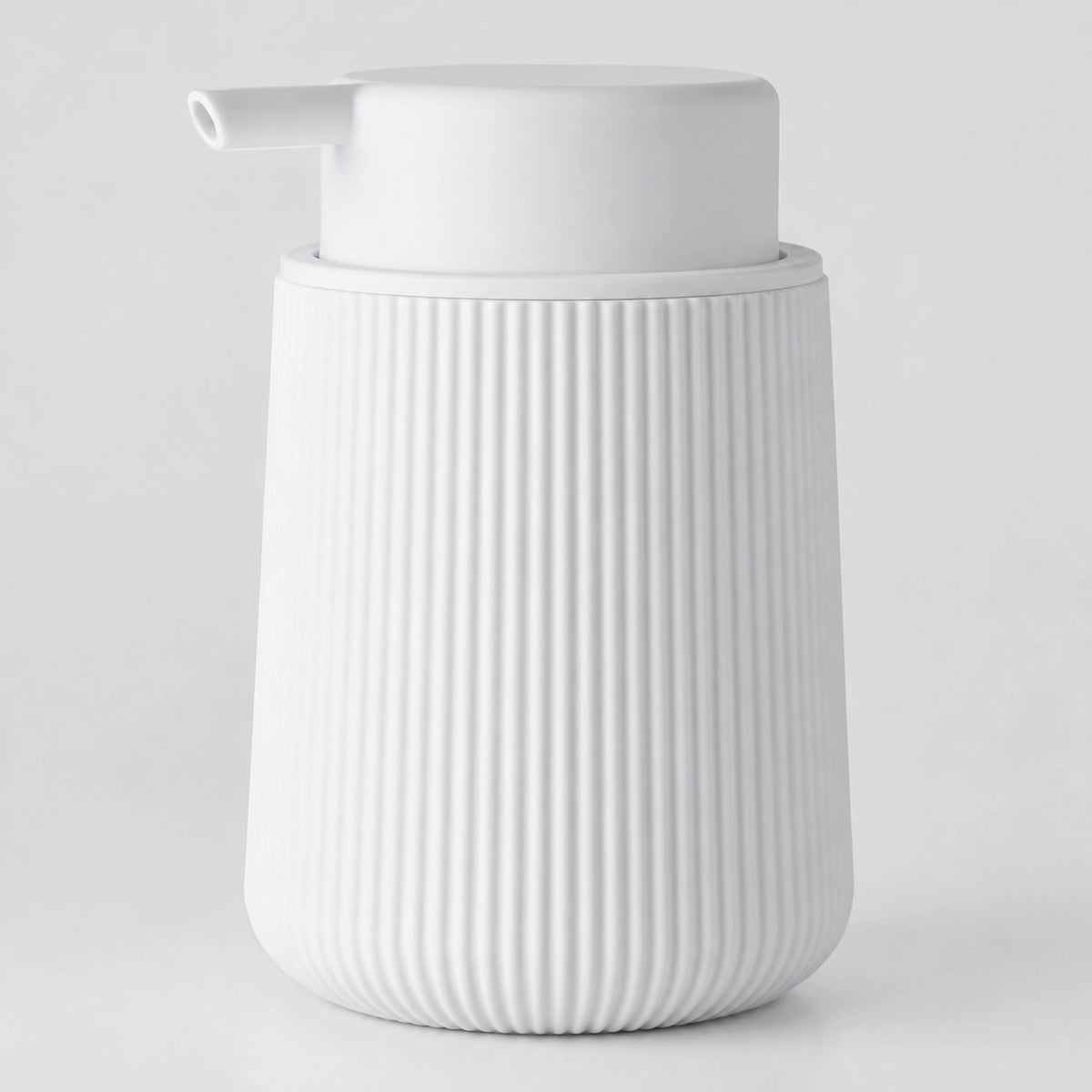 Distributeur de savon mousse rayé blanc 320 ml - Savena - photo 1