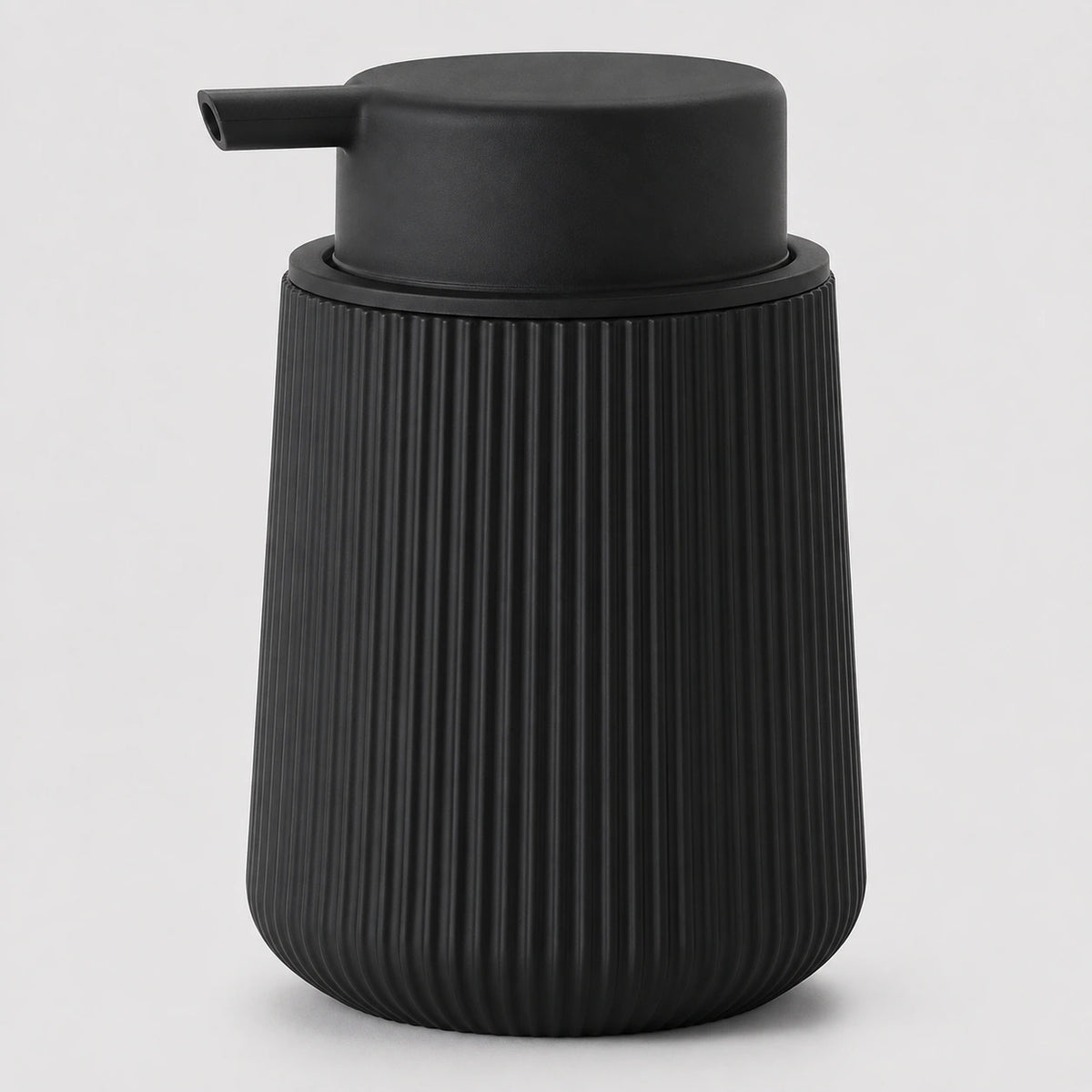 Distributeur de savon mousse rayé noir 320 ml - Savena - photo 1