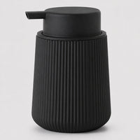 Distributeur de savon mousse rayé noir 320 ml - Savena - photo 1
